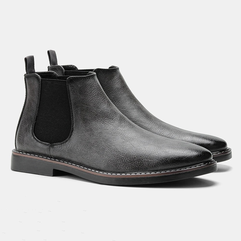 Gianluca Glänzende Lederstiefel