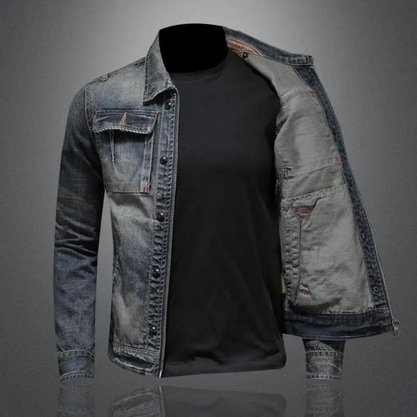 WALTER | Klassische Stonewash-Denimjacke mit zeitlosem Flair