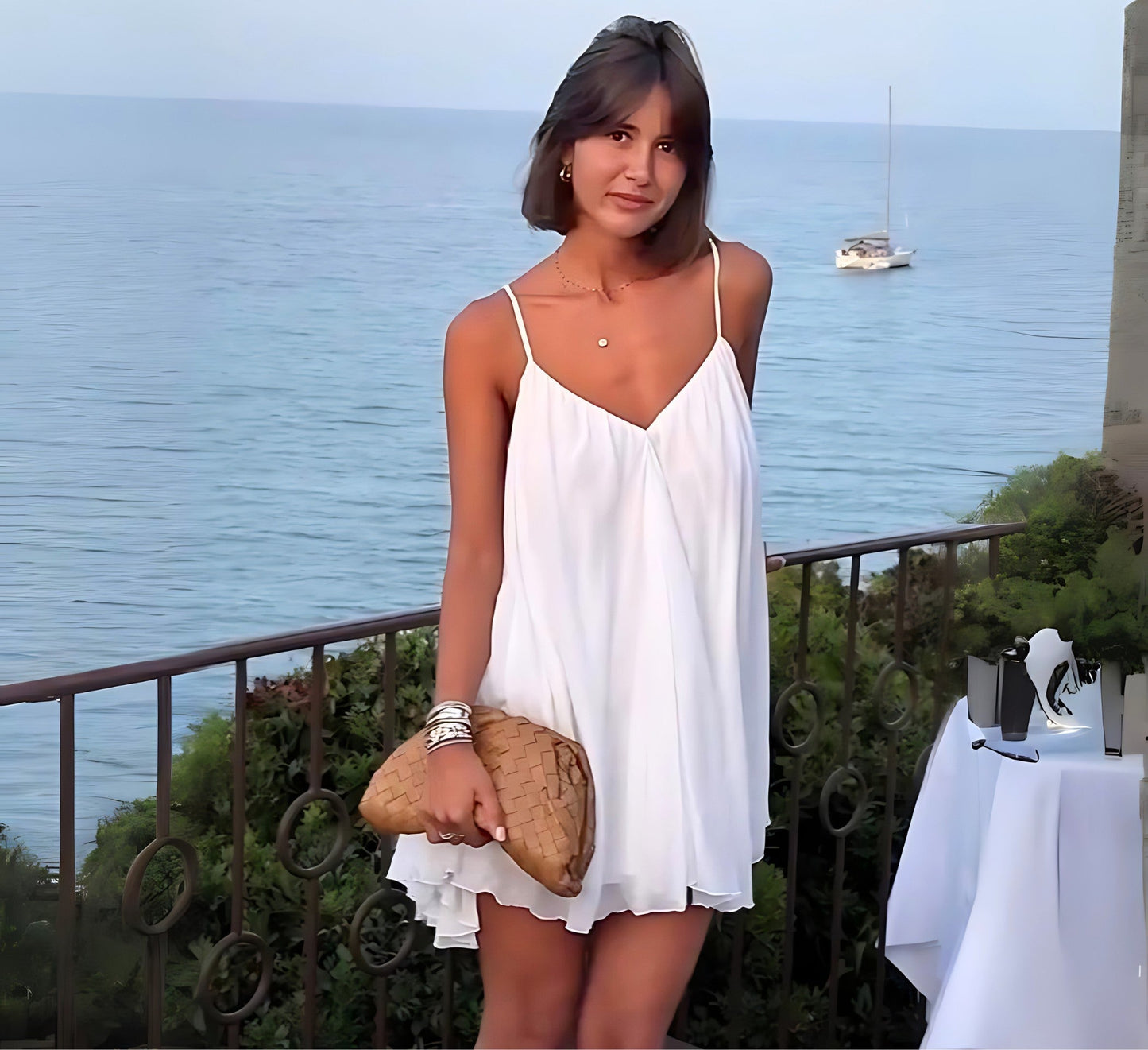 Mio™ | Elegantes Kleid mit offenem Rücken