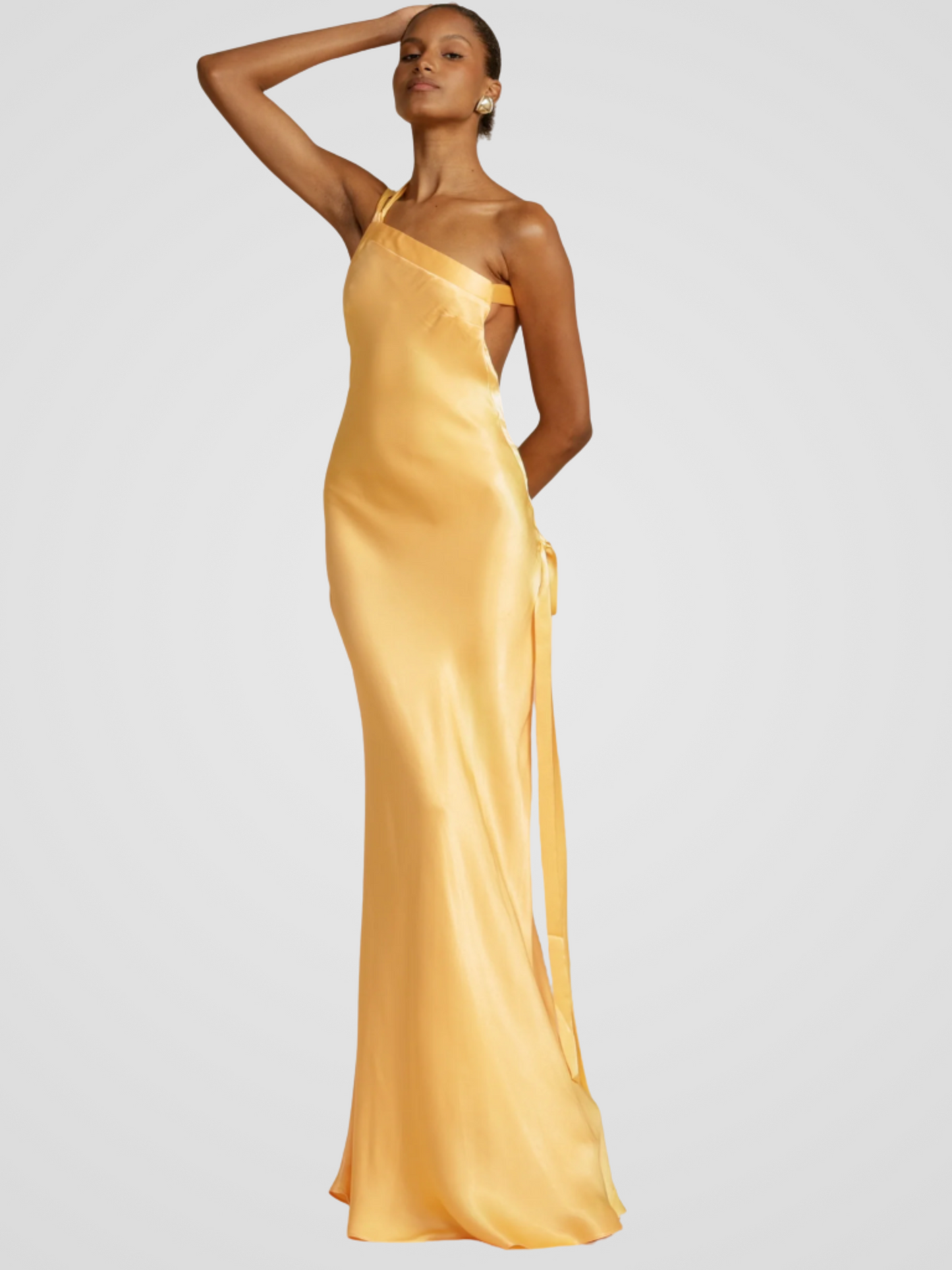 Aurélie | Elegantes Maxikleid mit Satinschimmer