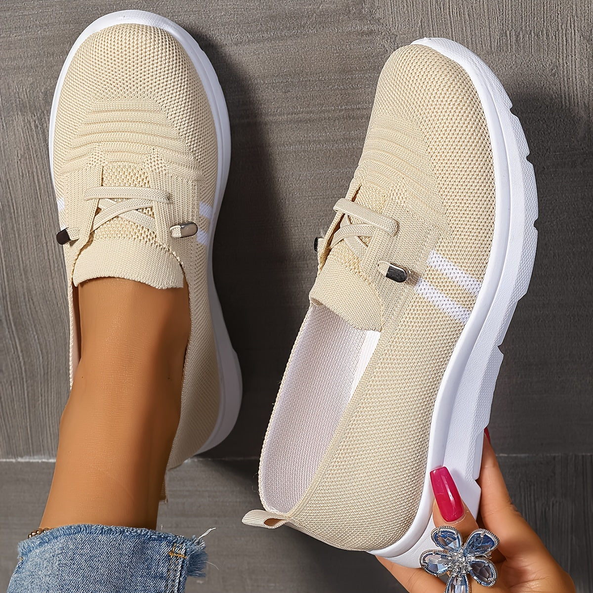 Zanya | Gestreifte Sneaker