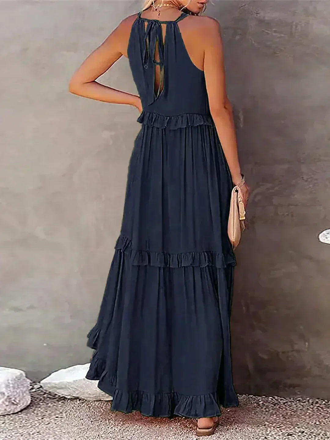 Landry - Schickes ärmelloses Kleid mit Rüschendetails