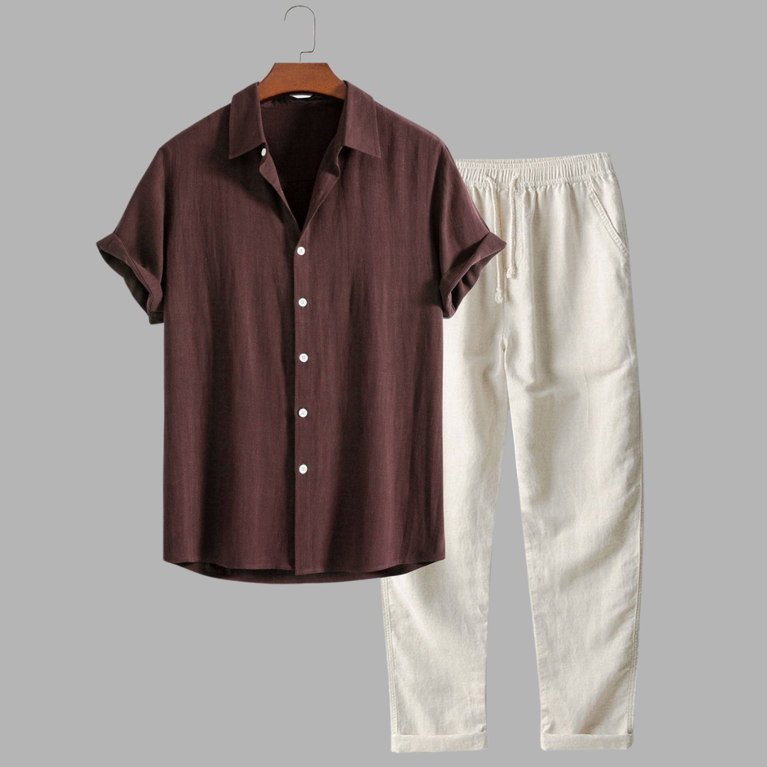 MARCUS | Elegantes Leinen-Sommer-Set für Stil und Komfort