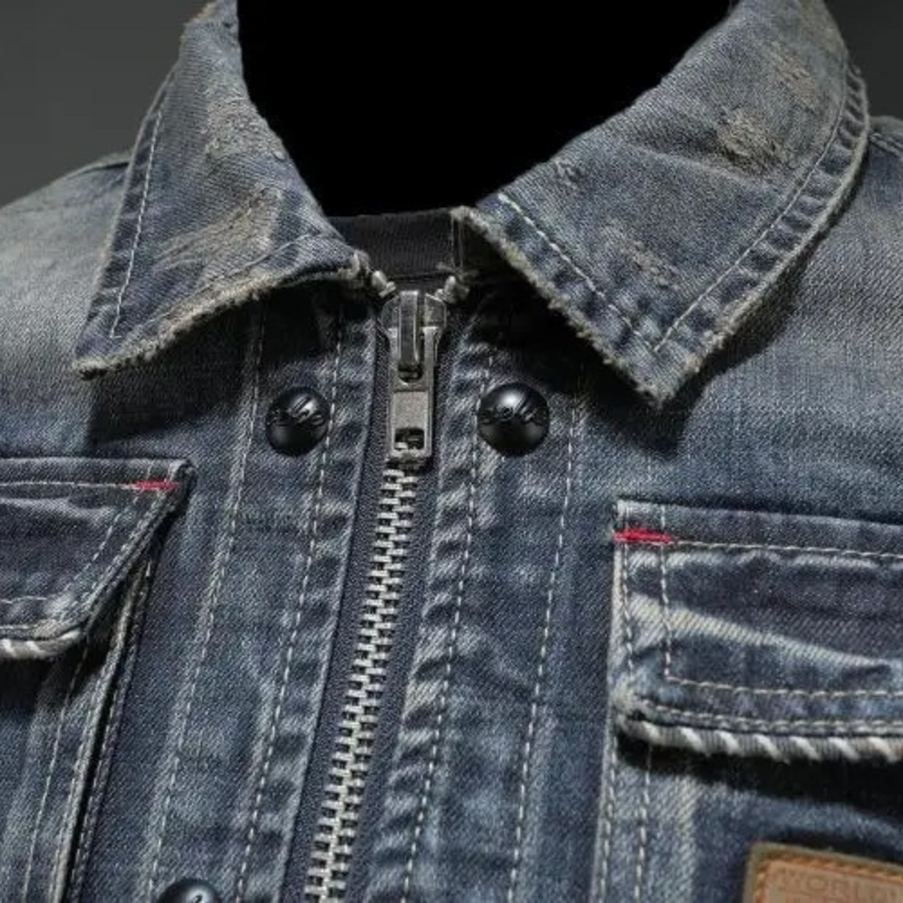 WALTER | Klassische Stonewash-Denimjacke mit zeitlosem Flair