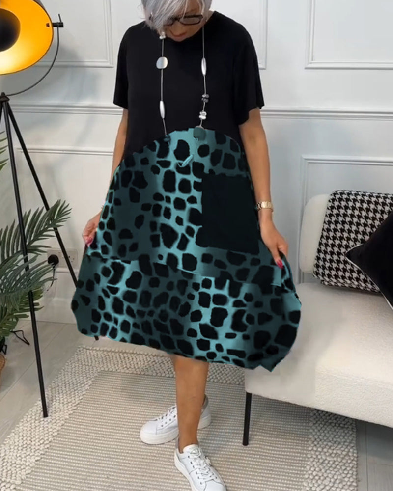 Lina | Elegantes Sommerkleid mit Rundhalsausschnitt