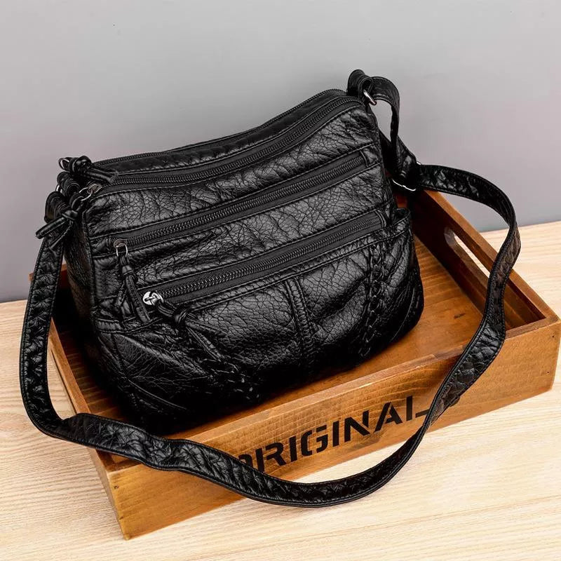 Lea™ - Elegante weiche Ledertasche