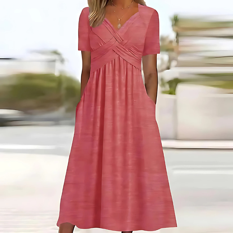 Leila - Elegantes Kleid mit Bauchbedeckung