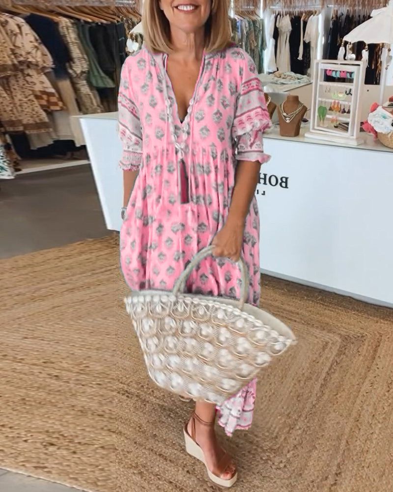 HILEY - LÄSSIGES KLEID MIT DRUCK