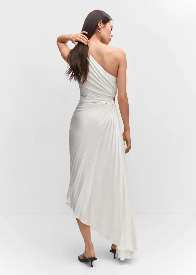 Sylviana | Elegantes Midikleid mit einer Schulter