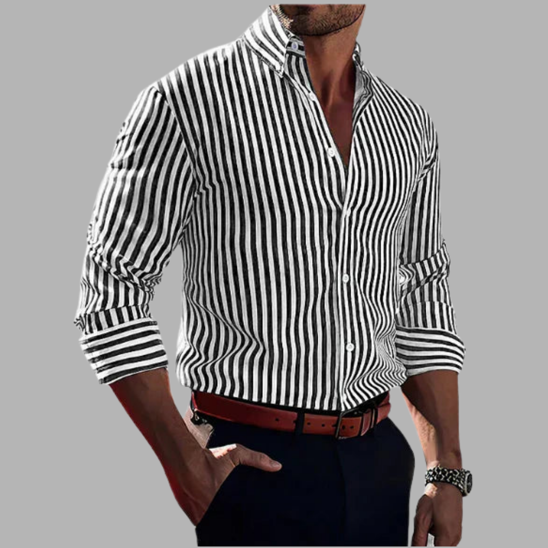 Manfred | Elegantes gestreiftes Hemd für Komfort