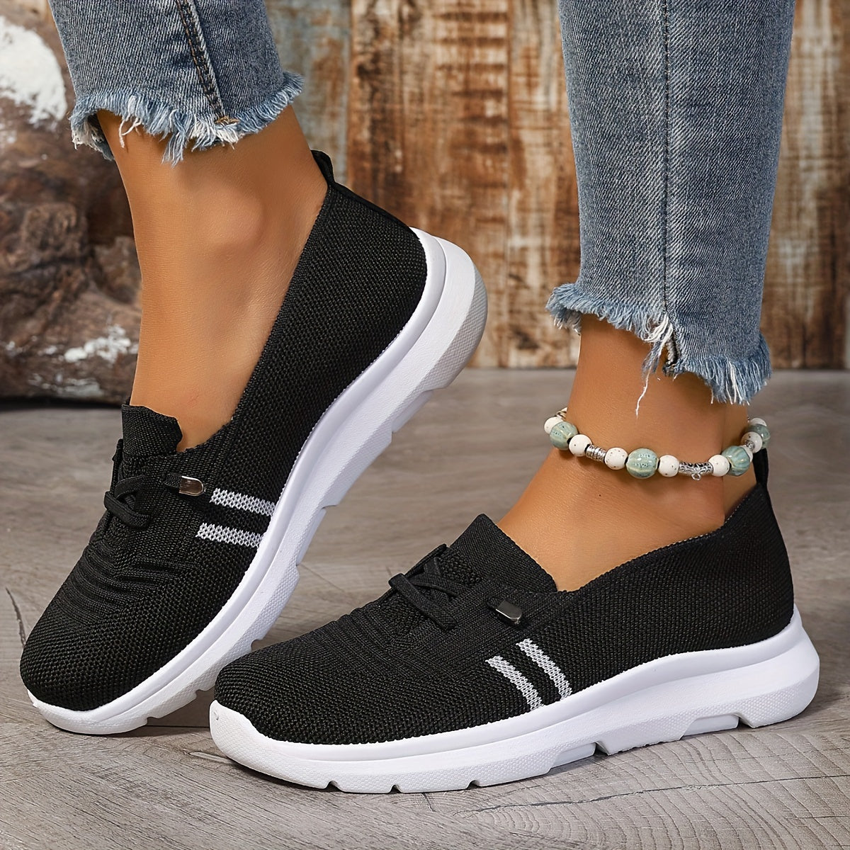 Zanya | Gestreifte Sneaker
