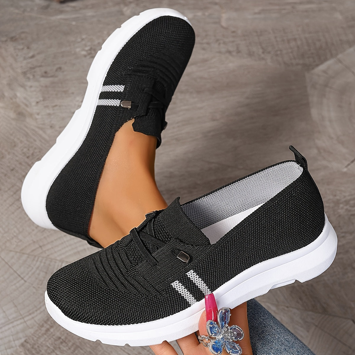 Zanya | Gestreifte Sneaker
