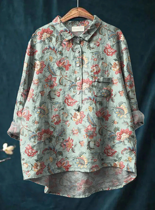 Jennifer | Elegante Bluse mit Blumenmuster