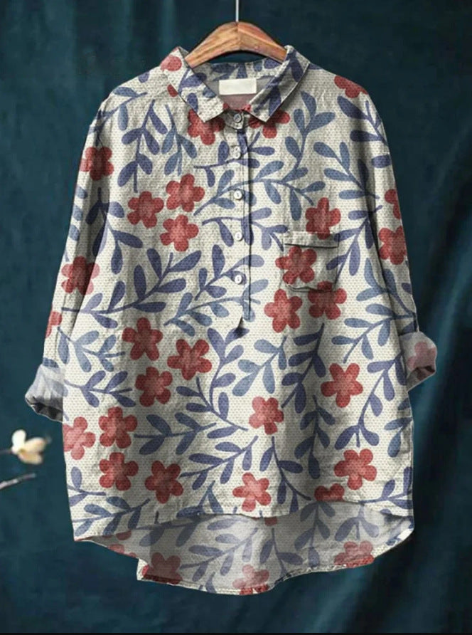 Jennifer | Elegante Bluse mit Blumenmuster