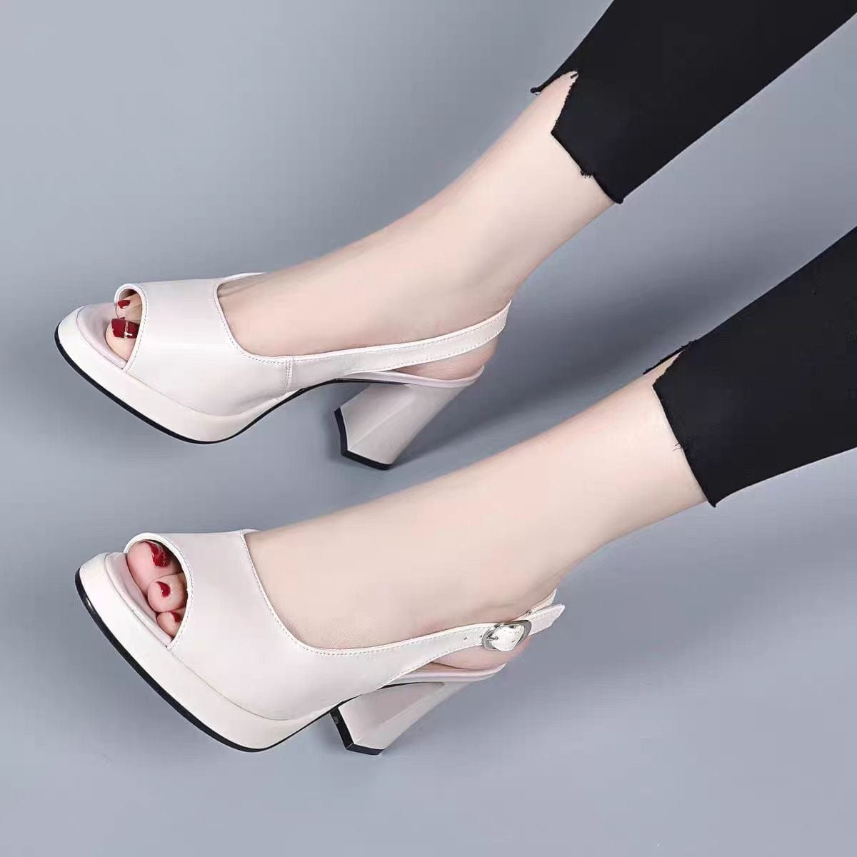 Mélanie | Elegante Leder High Heels