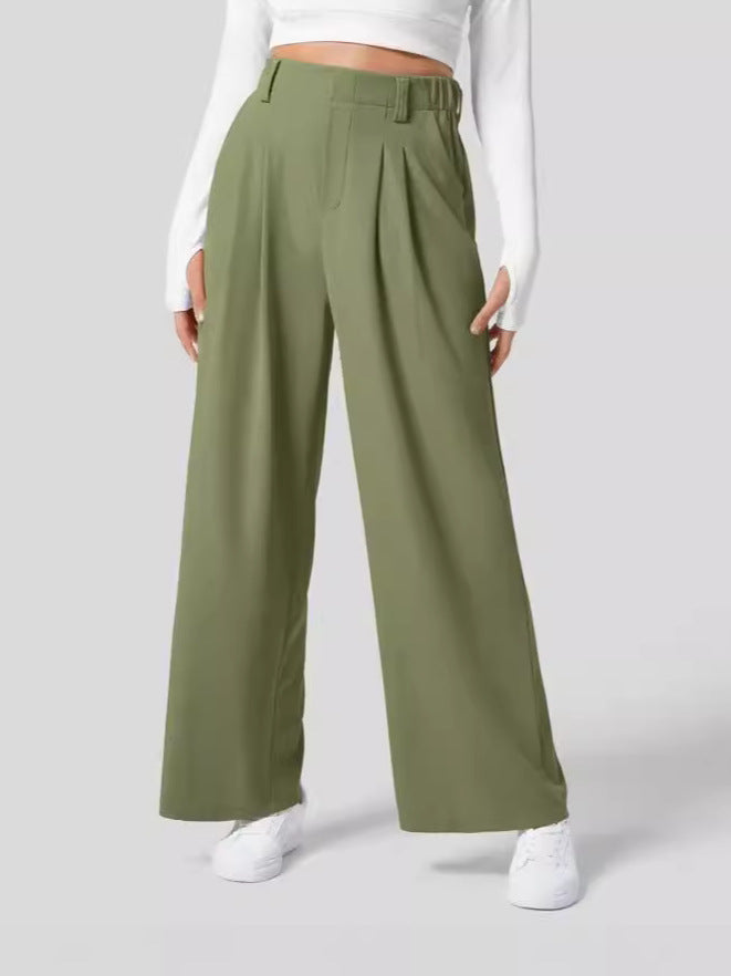 Elara | Elegante Hochbundhose mit weitem Bein