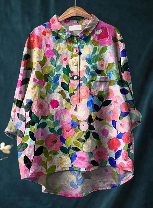 Jennifer | Elegante Bluse mit Blumenmuster