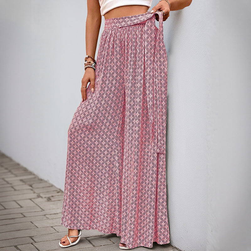 Jane | Elegante Boho-Hose mit geometrischem Schnitt und Schnürung