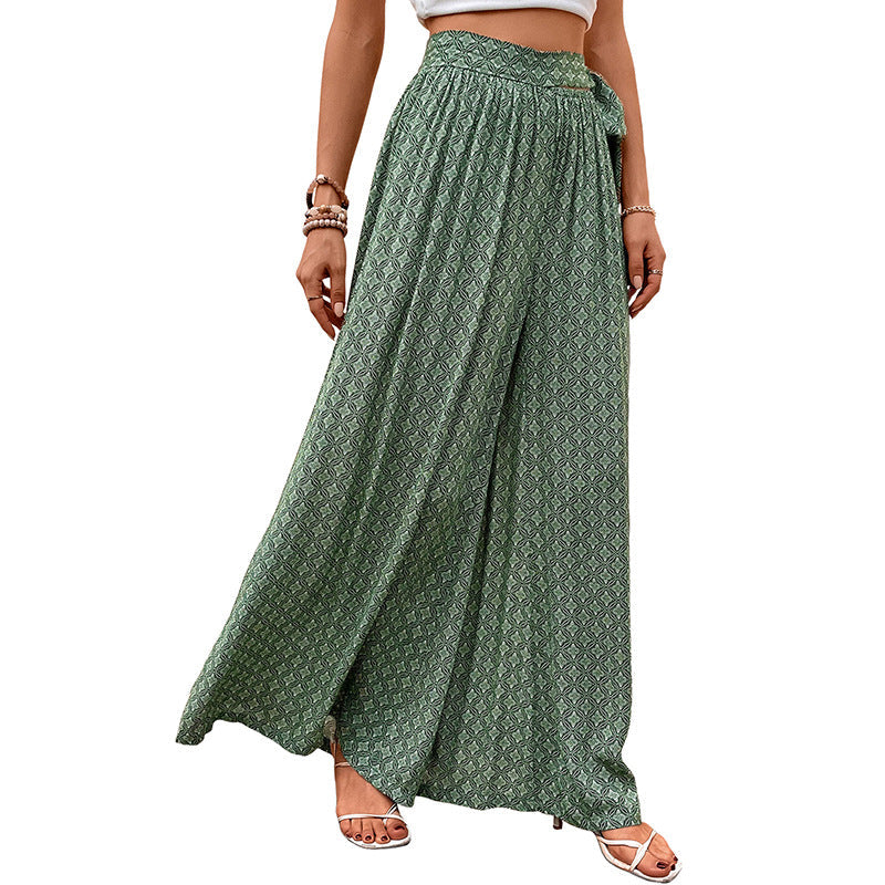 Jane | Elegante Boho-Hose mit geometrischem Schnitt und Schnürung