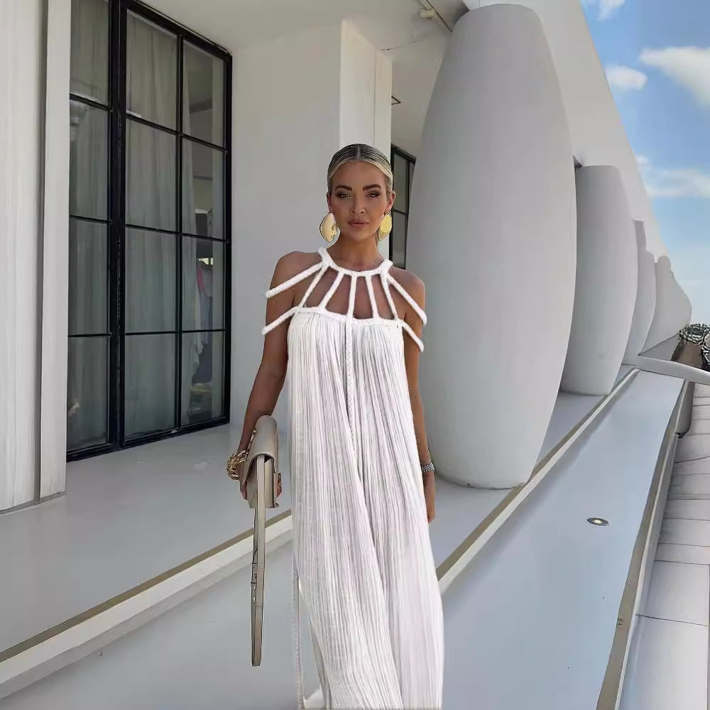 Jennifer | Elegantes Off-Shoulder Kleid mit Bindeband für den Frühling 2025