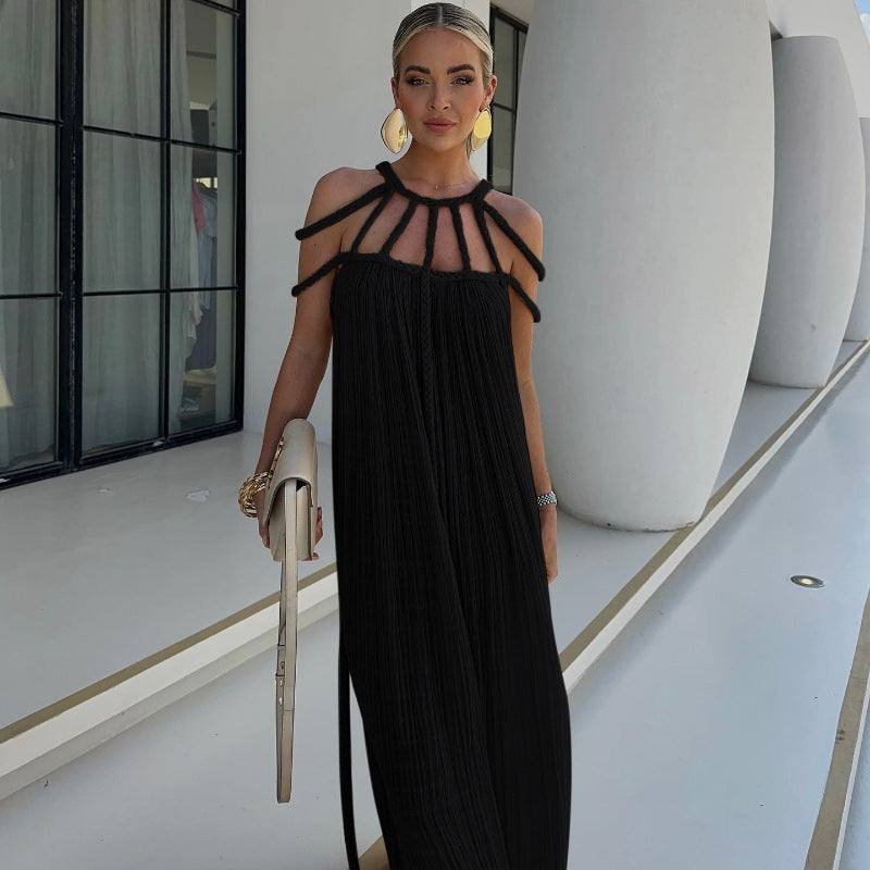 Jennifer | Elegantes Off-Shoulder Kleid mit Bindeband für den Frühling 2025