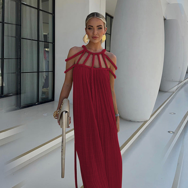 Jennifer | Elegantes Off-Shoulder Kleid mit Bindeband für den Frühling 2025