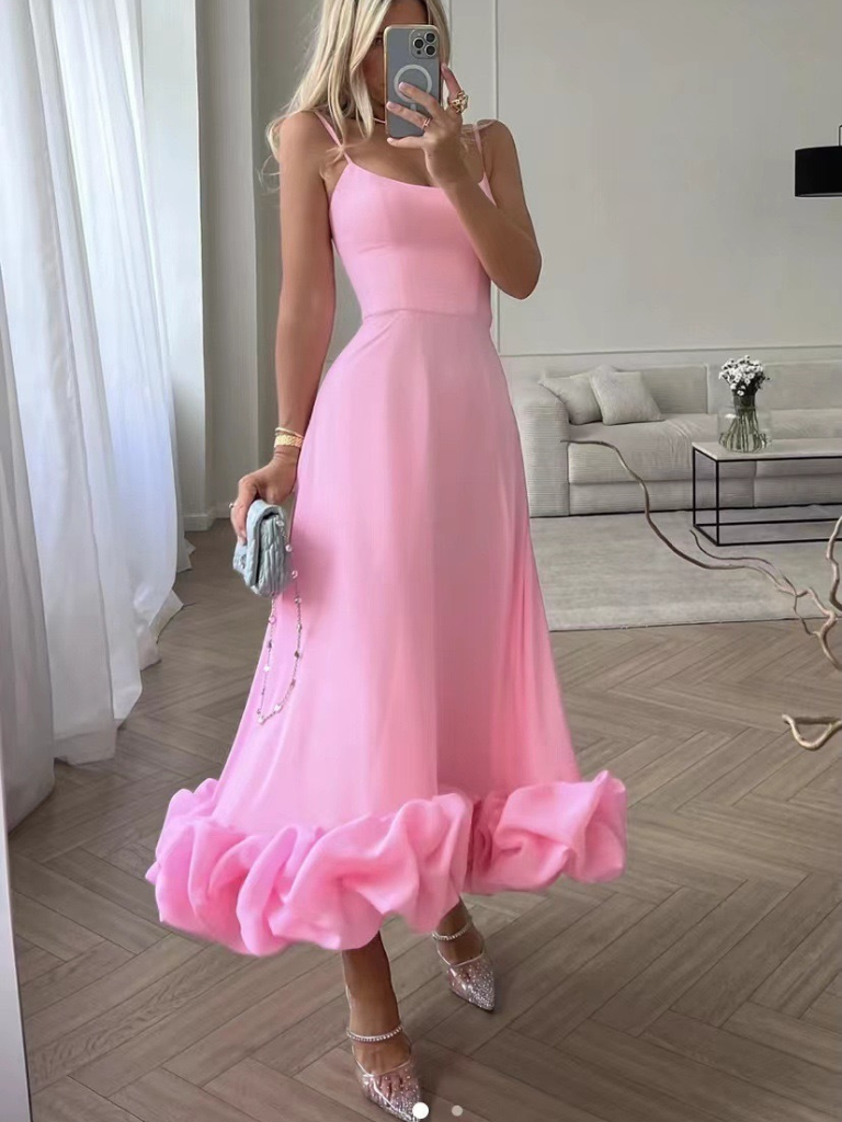 Liora™ | Elegantes Kleid mit verspieltem Rüschenflair