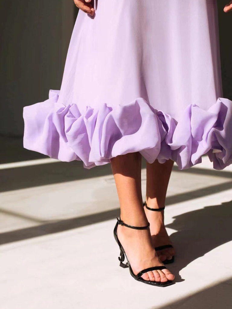 Liora™ | Elegantes Kleid mit verspieltem Rüschenflair