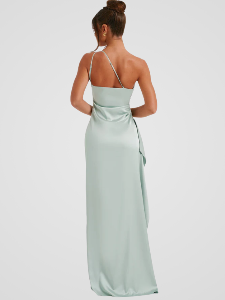 Soleil™ | Elegantes Maxikleid mit seidigem Glanz