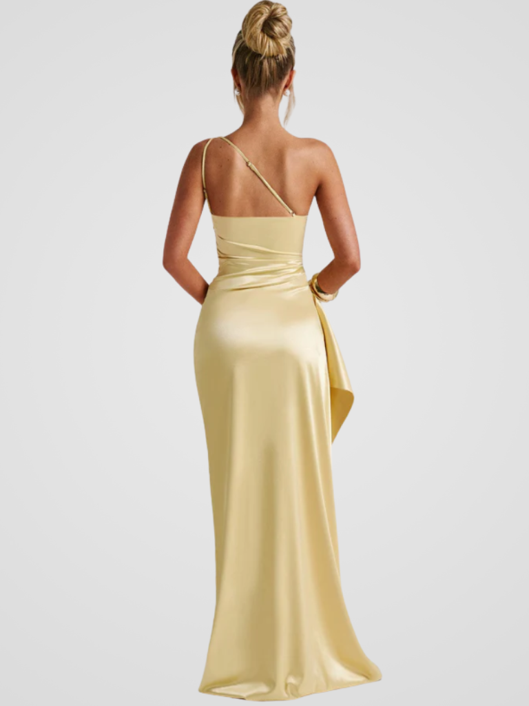 Soleil™ | Elegantes Maxikleid mit seidigem Glanz