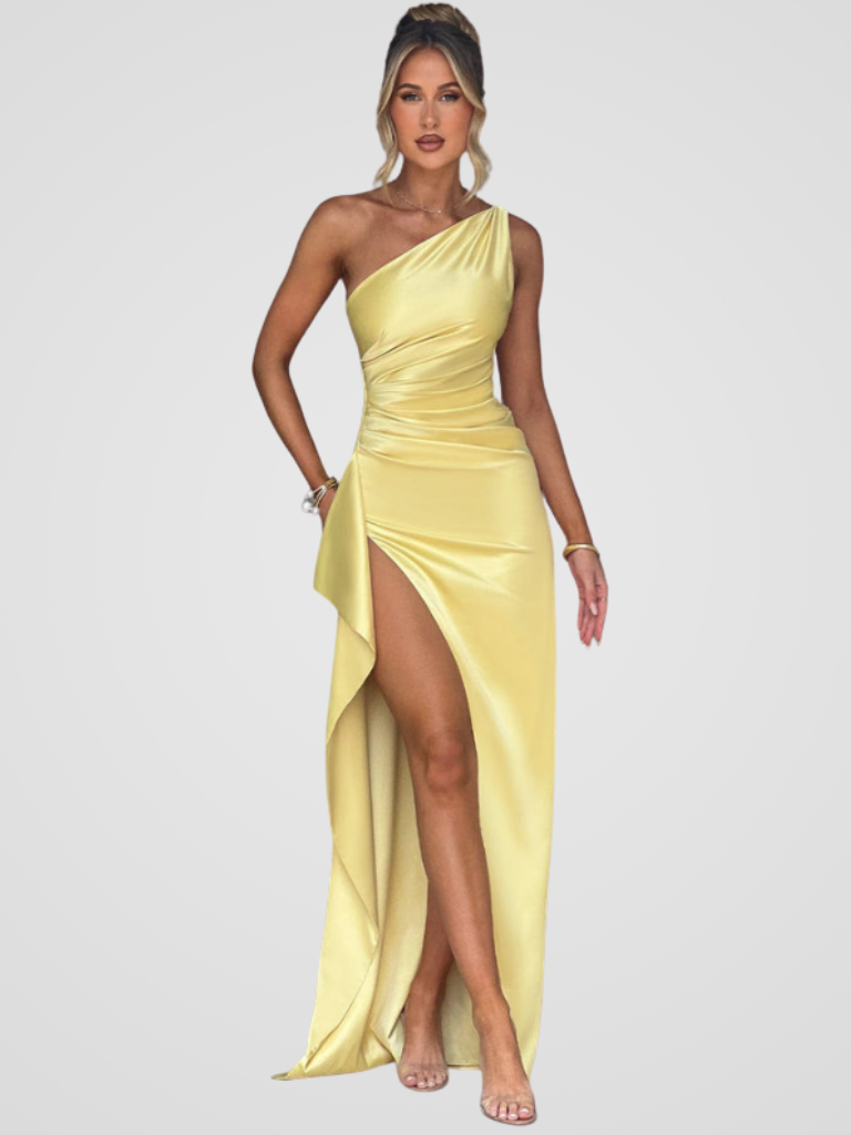 Soleil™ | Elegantes Maxikleid mit seidigem Glanz