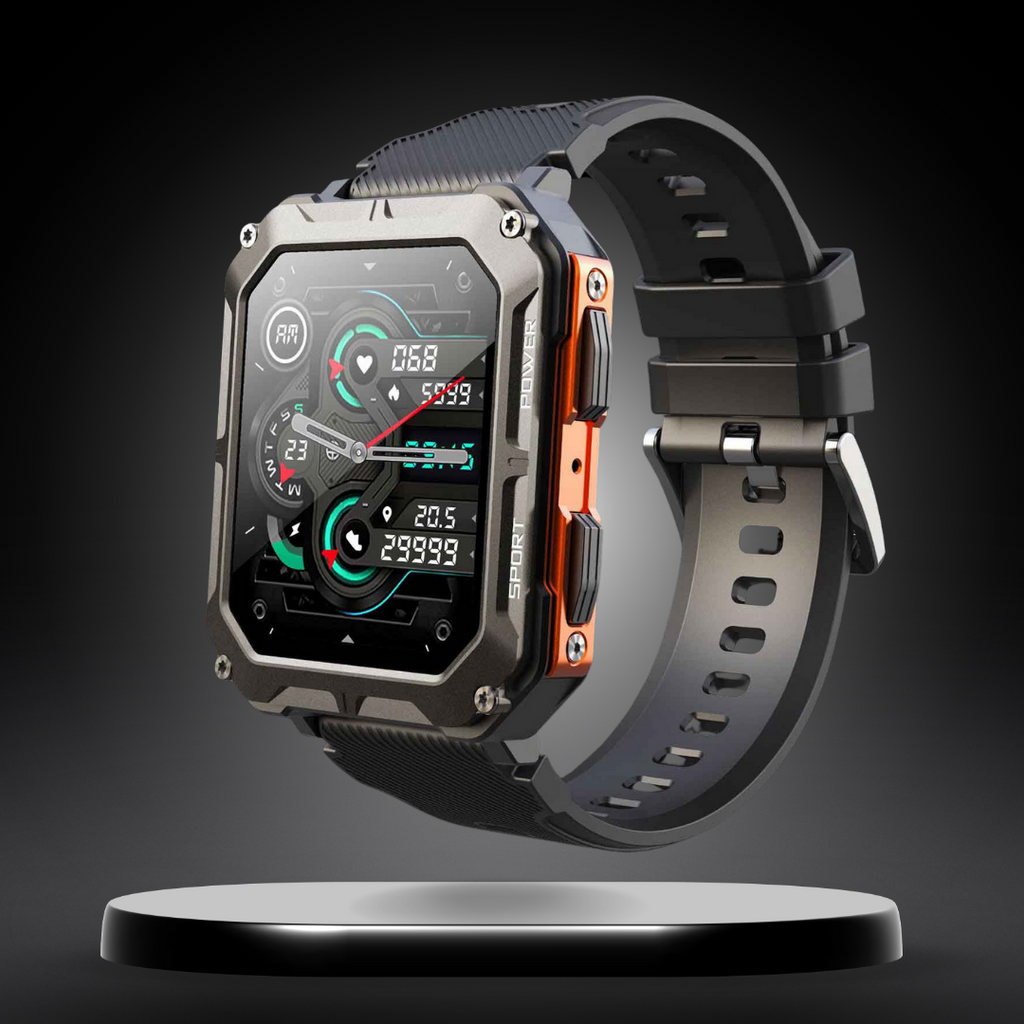 Unzerstörbare multifunktionale Smartwatch für iPhone und Android – Fortschrittliche Technologie