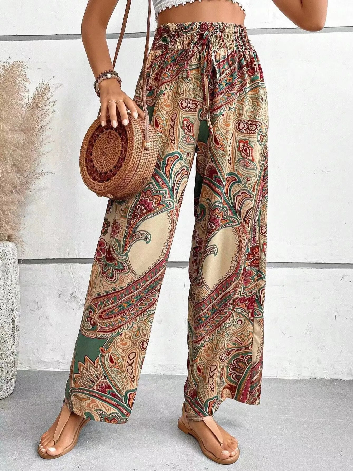 Analyn | Boho-Weitbein-Hose