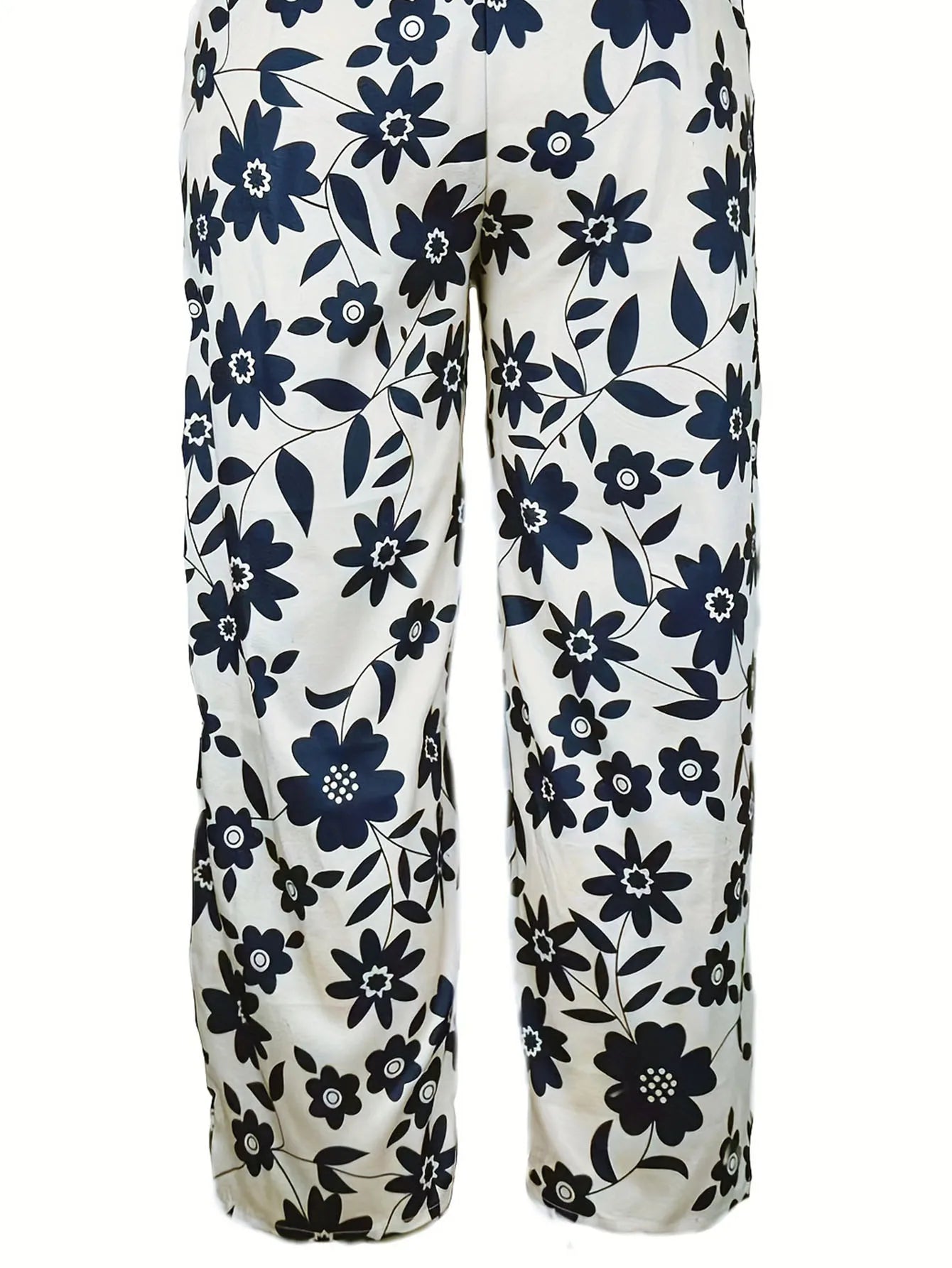 Lavina | Weite Hose mit schickem Blumenmuster