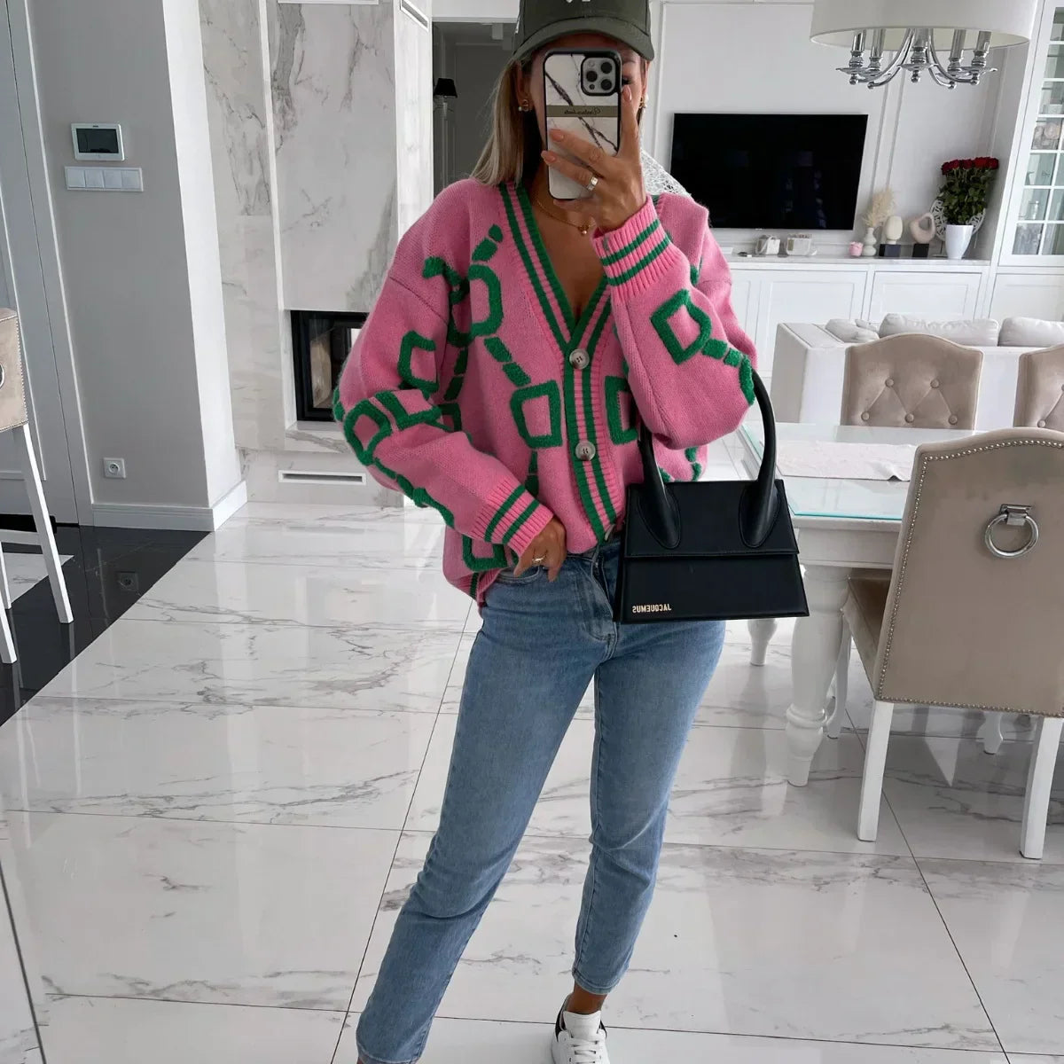 Nanette | Chic Weste im geometrischen Design
