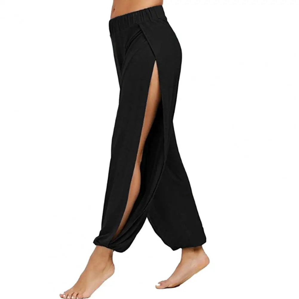 Raya | Elegante Harem-Tanzhose mit hohem Bund und seitlichem Schlitz