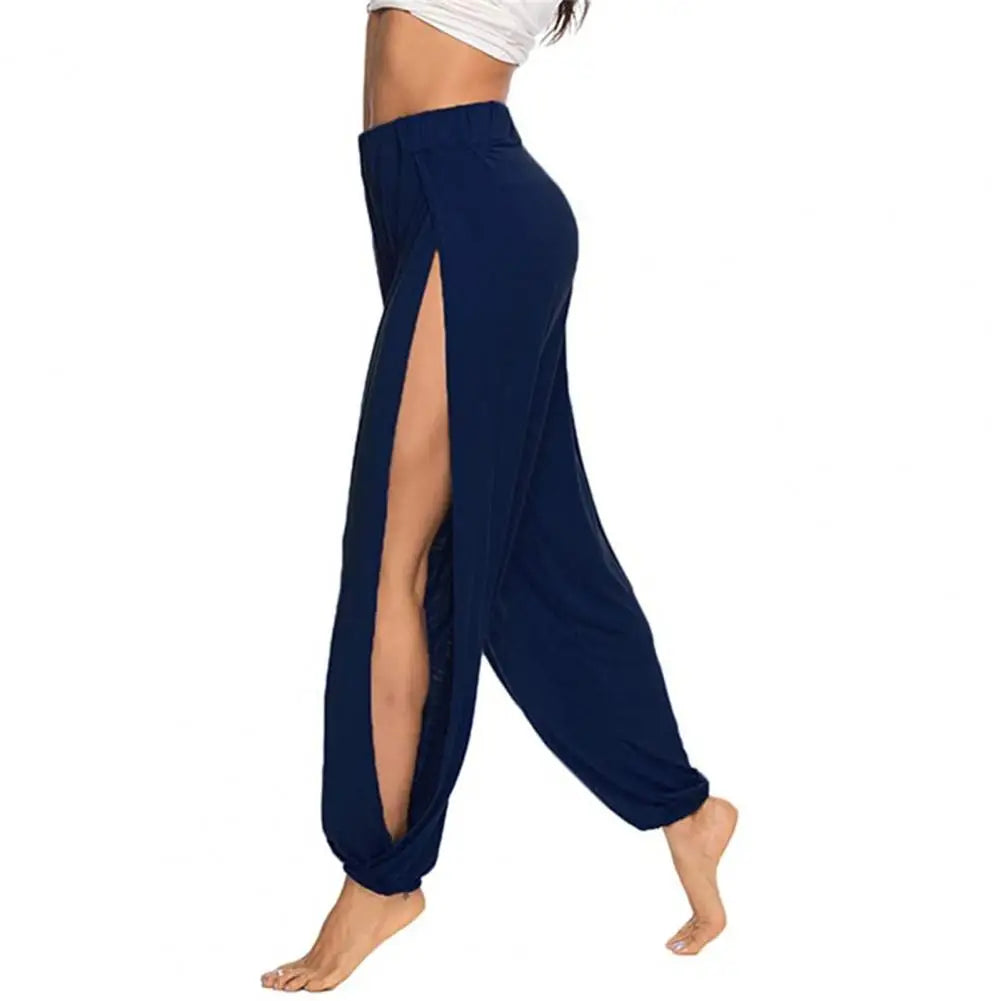 Raya | Elegante Harem-Tanzhose mit hohem Bund und seitlichem Schlitz