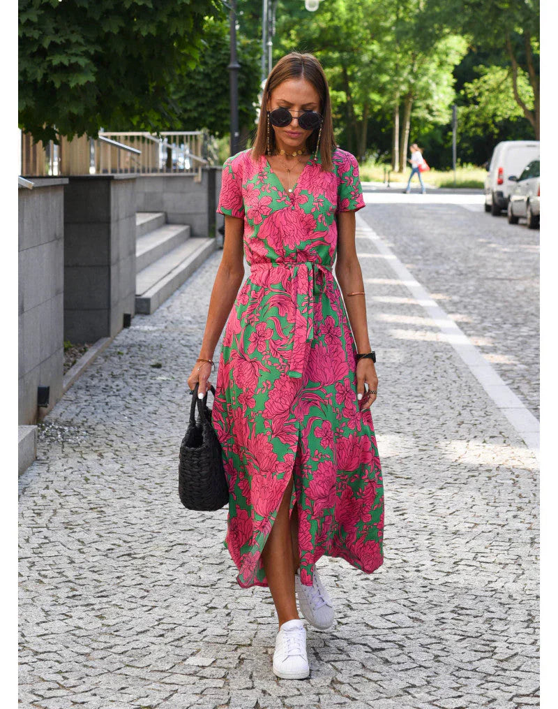 Suzanne | Elegante Kleid mit V-Ausschnitt