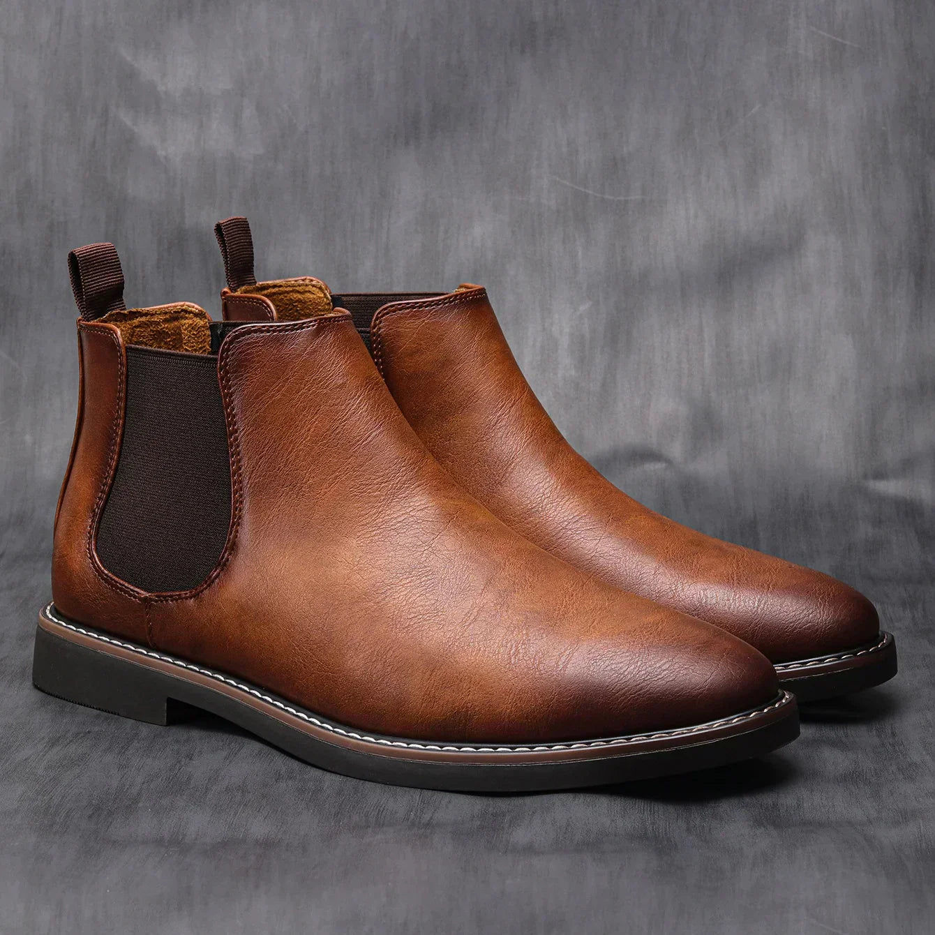 Gianluca Glänzende Lederstiefel