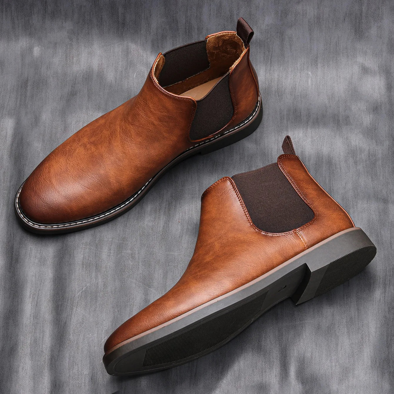 Gianluca Glänzende Lederstiefel