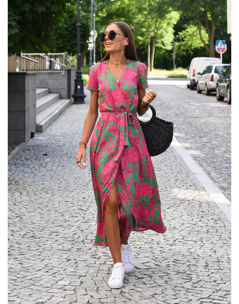 Suzanne | Elegante Kleid mit V-Ausschnitt