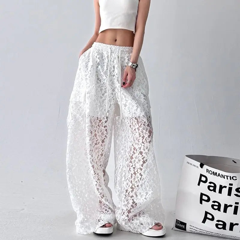 Nova | Elegante Vintage-Spitzen-Cargo-Hose