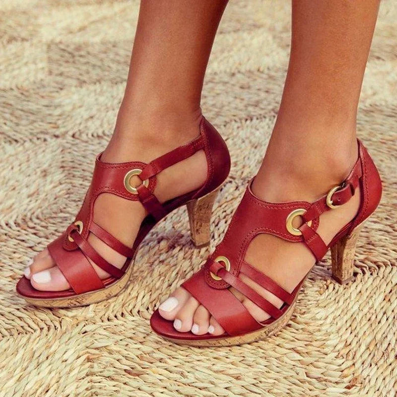 Linda | Elegante Leder-Sandalen