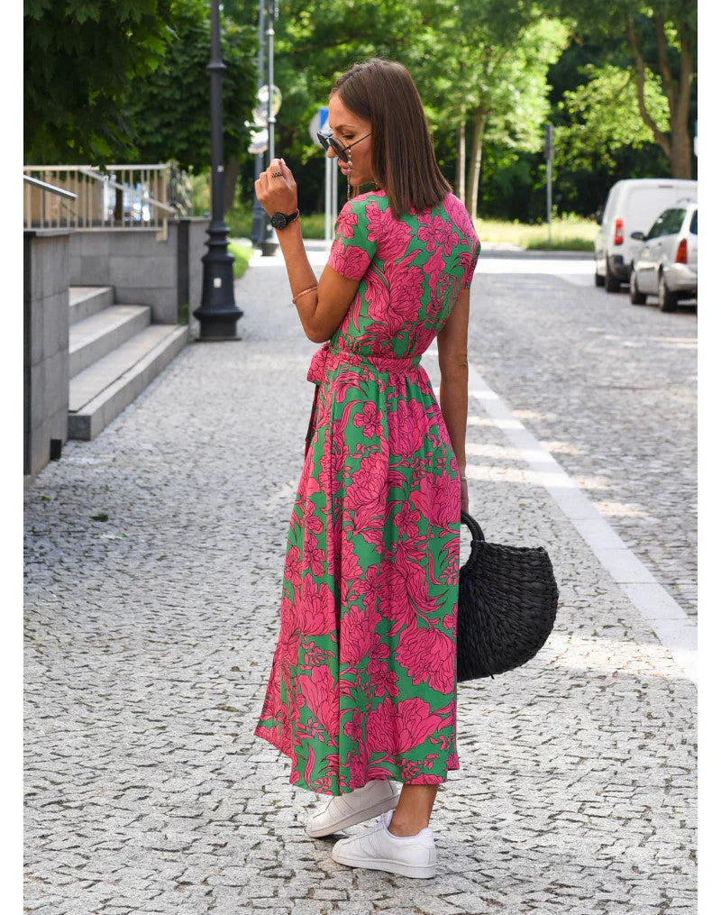 Suzanne | Elegante Kleid mit V-Ausschnitt