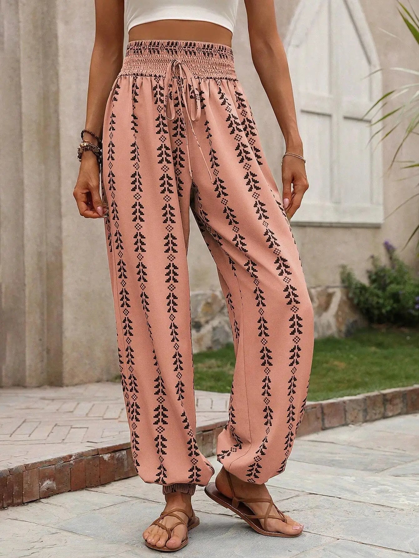 Iris | Leichte Boho-Hosen mit elastischem Bund