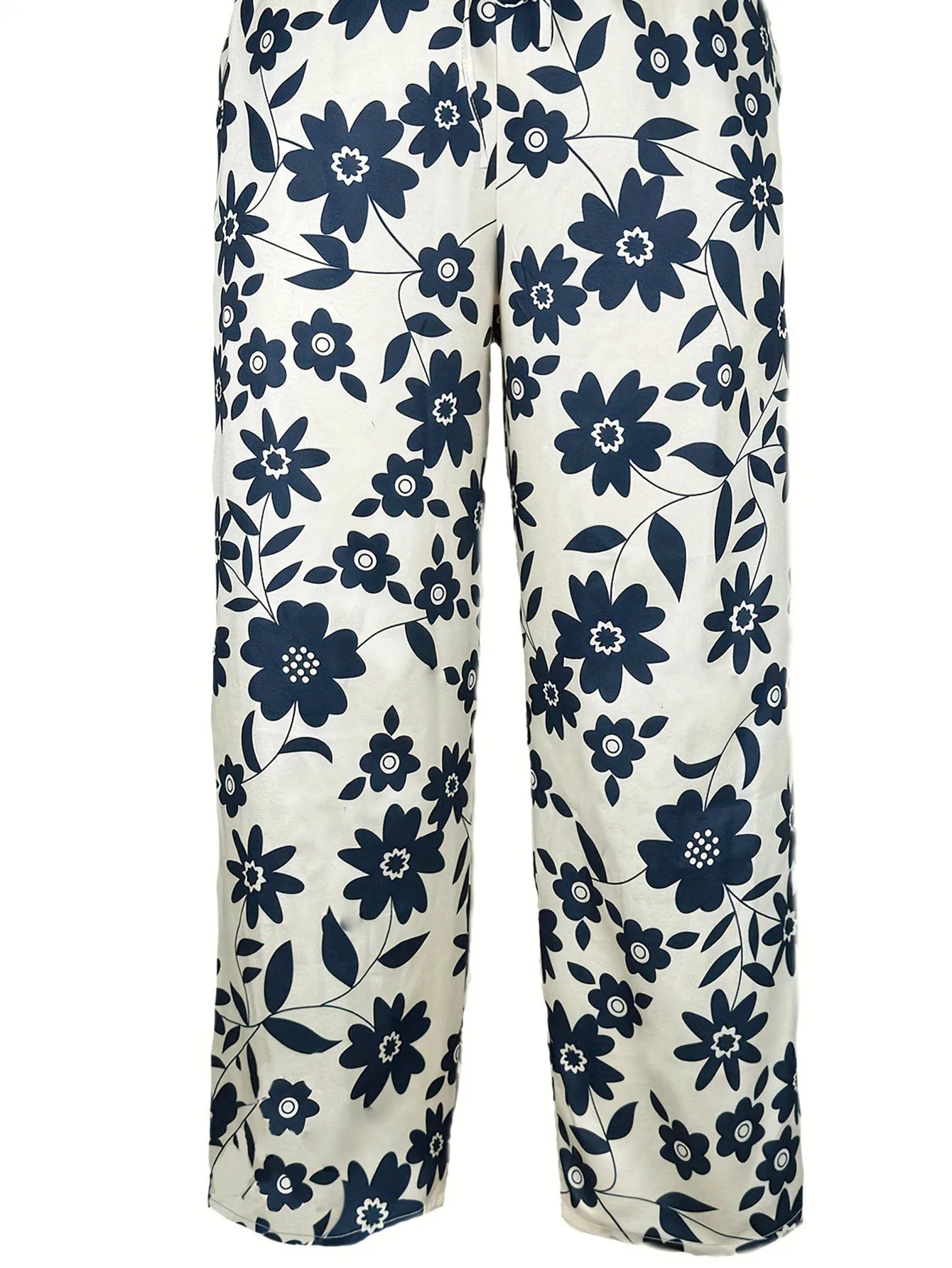 Lavina | Weite Hose mit schickem Blumenmuster