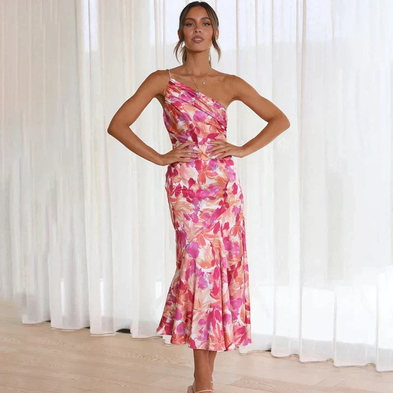 Eliza | Elegantes Ein-Schulter Kleid