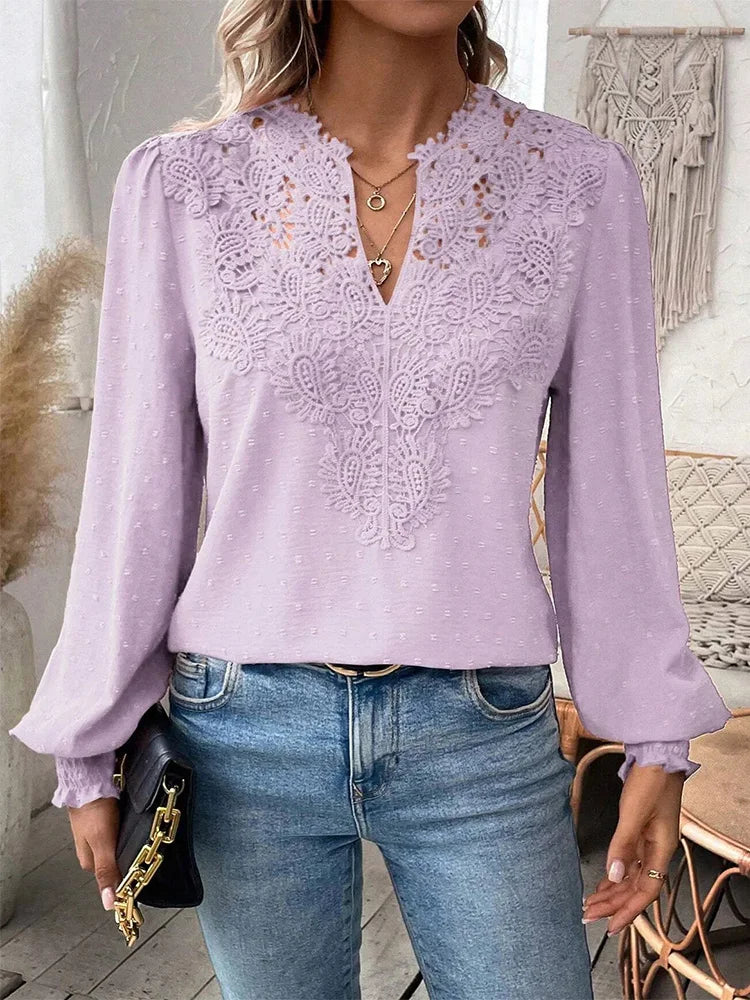 Charlene | Elegante Bluse mit raffinierten Details