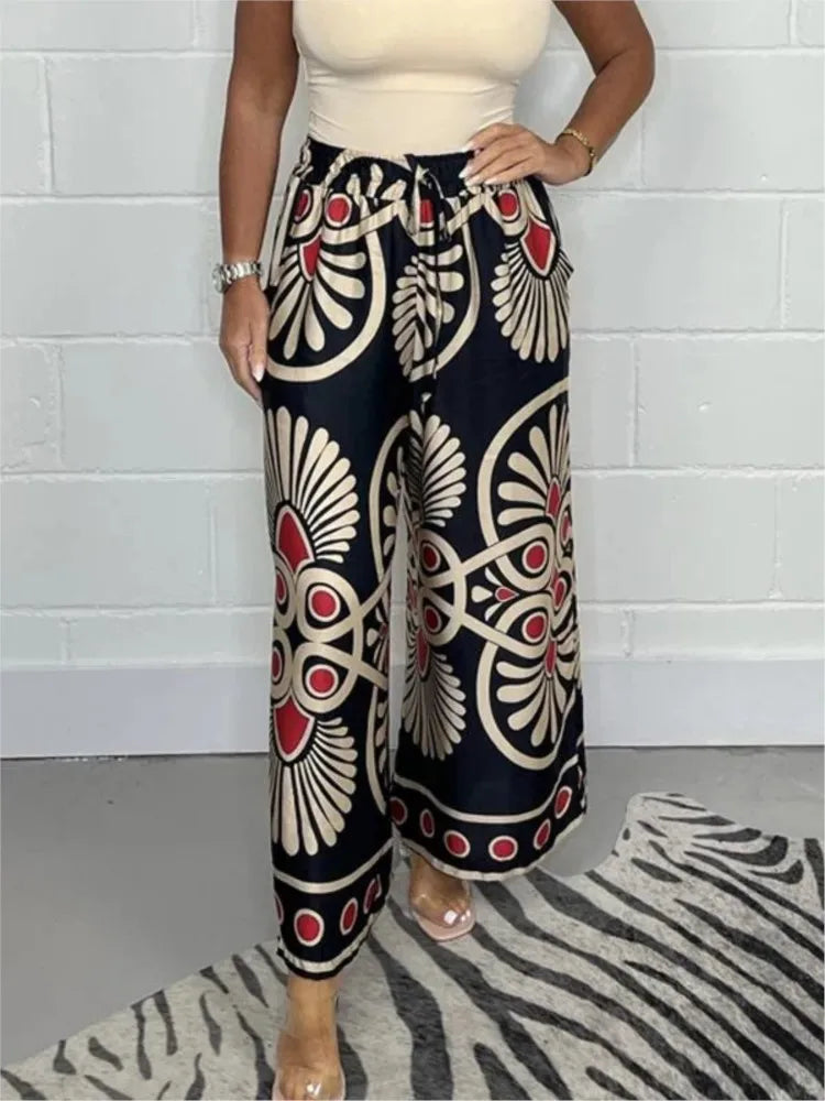 Casandra | Boho-Chic-Hose mit weitem Bein