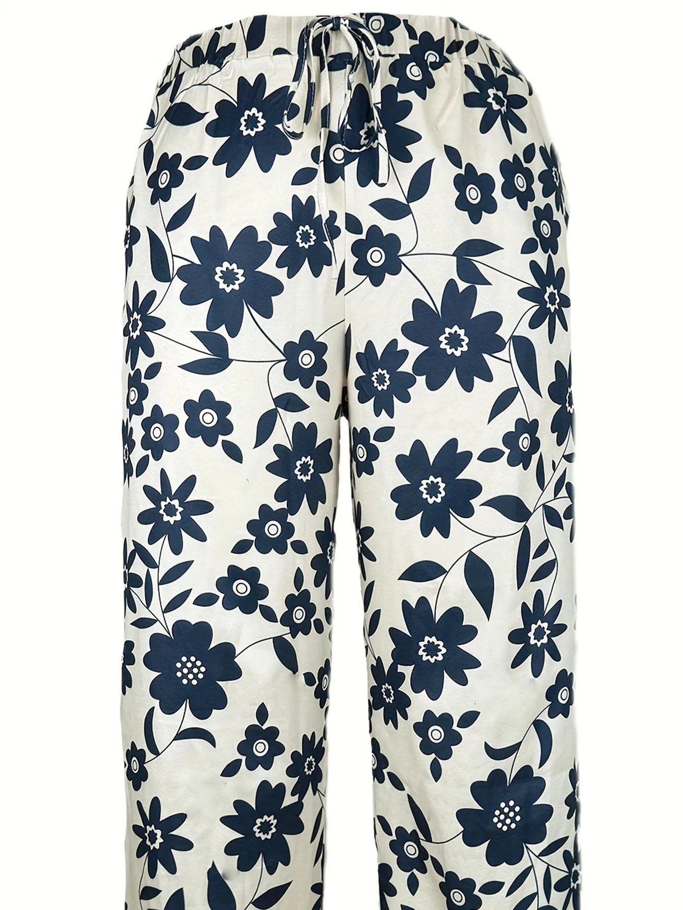 Lavina | Weite Hose mit schickem Blumenmuster